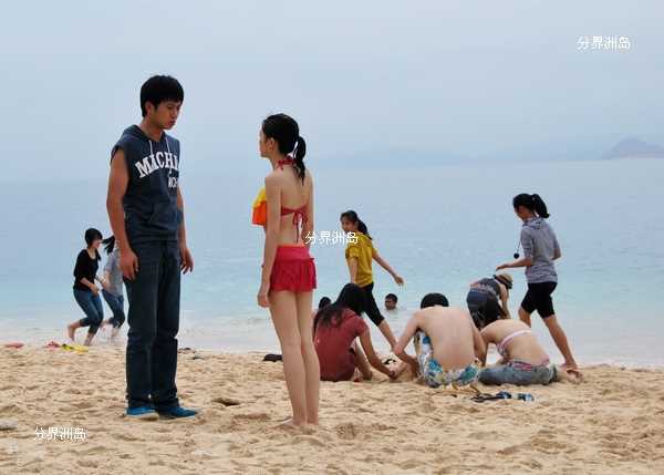 《夏日狂奔》剧组在陵水分界洲岛取景