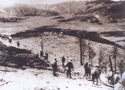远征军进入高黎贡山以西的坝区