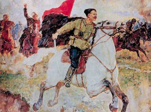 战斗中的红军指挥官恰巴耶夫（夏伯阳）