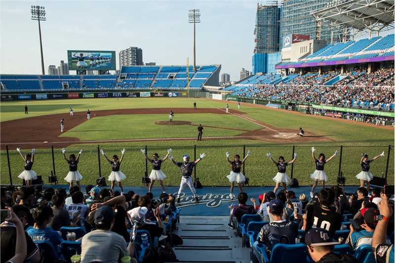 2018年5月在台湾省桃园国际棒球馆举行的棒球赛