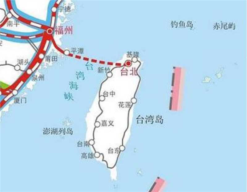 《中长期铁路网规划》对福州至台北高铁的规划