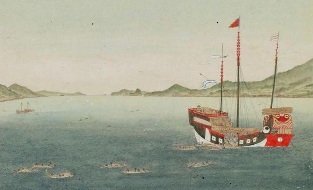 明代福建地区的中国帆船图