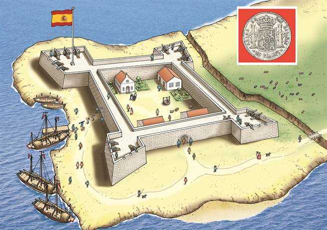 西班牙殖民者在基隆市和平岛筑圣萨尔瓦多城