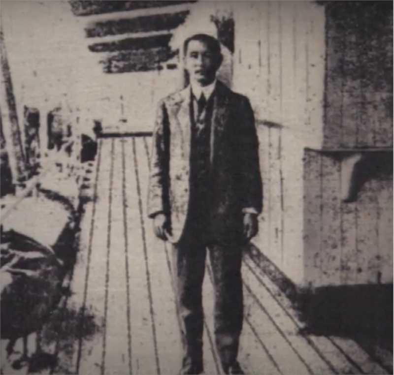 1918年，孙中山先生赴台湾途中留影